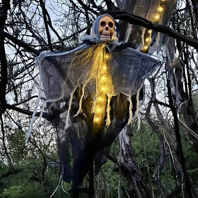 LED ghost garden light, outdoor Halloween decoration, main product photo