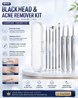 German-Style Blackhead Extractor Kit – Ultra Fine Skincare Tool Set