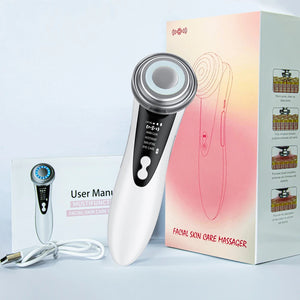 EMS Facial Massager – LED & Warm Vibration Skincare Tool